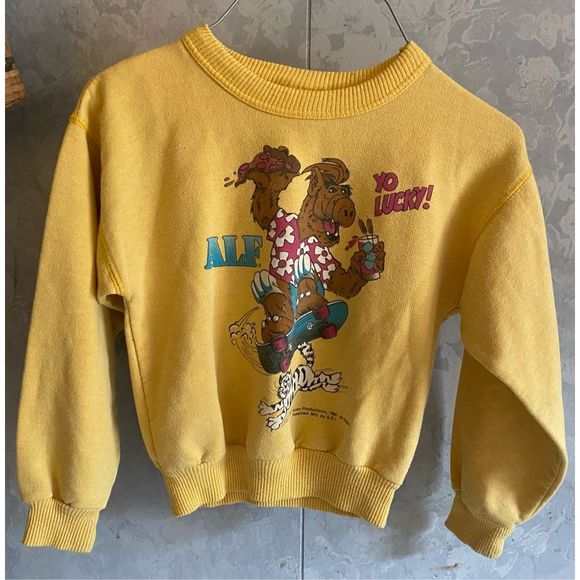 Vintage Youth ALF sweatshirt Alein Productions 1987 Sz 5/6 - Picture 2 of 7